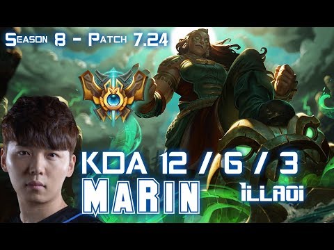 MaRin ILLAOI vs RIVEN Top - Patch 7.24 KR Ranked