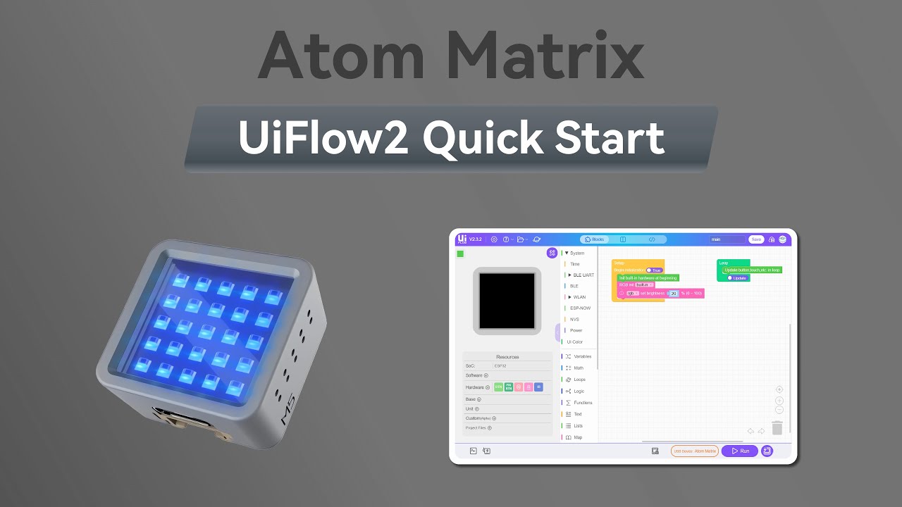 Atom Matrix | UIFlow 2.0 Device Basic Tutorial