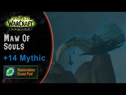 [LGN] Maw of Souls +14 Mythic, Restoration Druid PoV (Game Sounds Only)