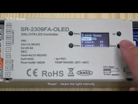 Контролер SR-2309FA-OLED (DALI DT8 Master) 4 канали по 5А SUNRICHER 18033 - фото 1 - id-p2780822984