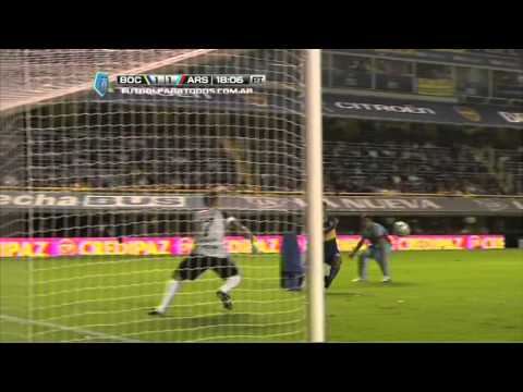 Inquietó a Campestrini. Boca 2 Arsenal 1. Fecha 16. Final 2014.