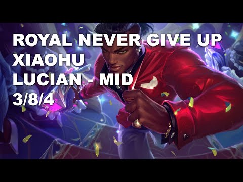 Royal Never Give Up Xiaohu Mid Lucian vs Talon - KR Challenger Patch 10.9