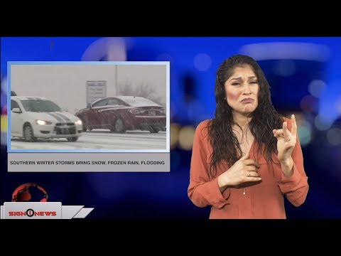 Southern winter storms bring snow, frozen rain, flooding (ASL - 1.4.19)