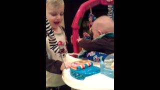 making Charlie laugh