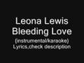 Leona Lewis - Bleeding Love {instrumental ...