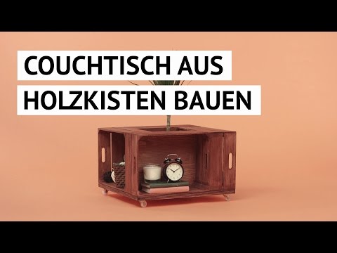 Couchtisch aus Weinkisten - Trendy und chic!