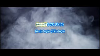 The Rolling Stones &quot;Angie&quot; Play along with scrolling guitar chords and lyrics