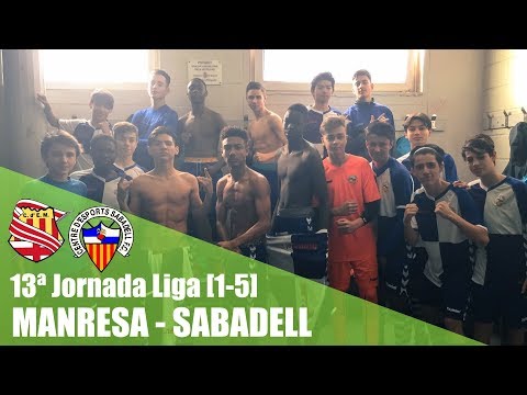 ⚽ 13ª Jornada [1-5] MANRESA -🏆SABADELL CADETE 2017-2018 FUTBOL 20180121