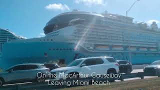 Icon of the Seas departing Port of Miami Sailaway....