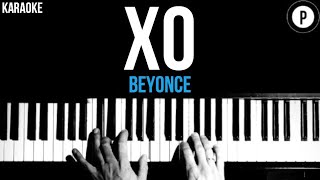Beyonce - XO Karaoke SLOWER Acoustic Piano Instrumental Cover Lyrics