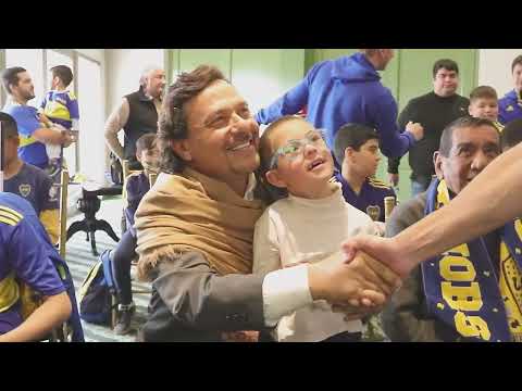 Alegría xeneize: Niños salteños compartieron con Sáenz el sueño de conocer al plantel