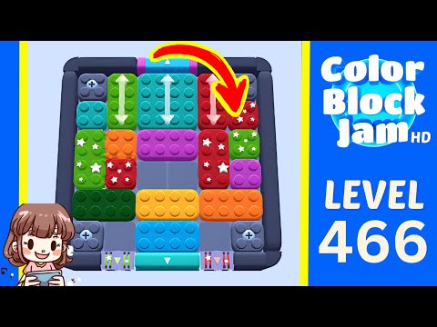 Color Block Jam Level 466 Solution Walkthrough