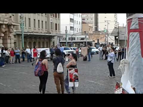 Manifestação Praça XV de Novembro Ribeirão Preto SP 13 08 2019 A tarde