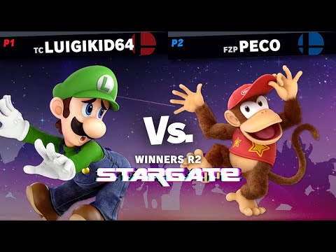Luigikid64 (Luigi) vs Peco (Diddy Kong) - Stargate #14 Winners Round 2