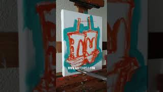 Yesterday’s Dessert (Two McDonald’s Milkshakes) Painting -Time-Lapse Video