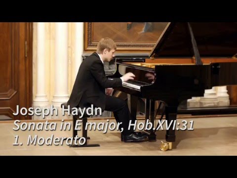 Haydn: Sonata in E Major, Hob.XVI:31 - Dmytro Choni, piano