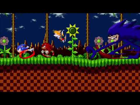 Shin Sonic chase + Sonic and friends