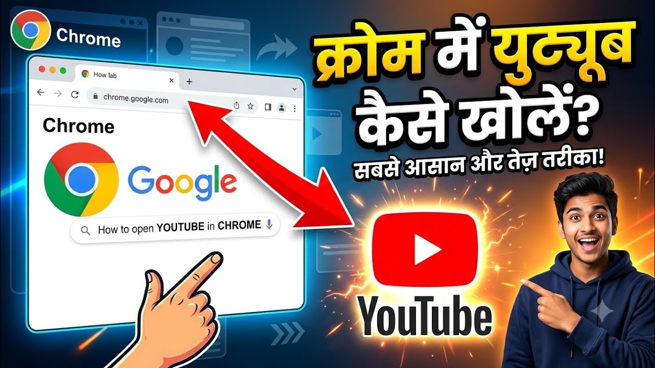 YouTube Channel को Chrome Browser में Open करने का सबसे आसान तरीका