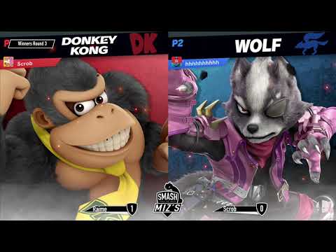 Smash @ Miz's WiFi 26 - Scrob (Donkey Kong) vs. Raime (Wolf) Winners Round 3