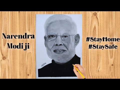 Drawing of Narendra Modi ji | In Indian Tribute.