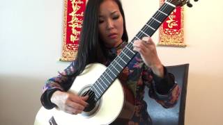 Video thumbnail of "Xuan nay con khong ve, arranged and played by Thu Le"
