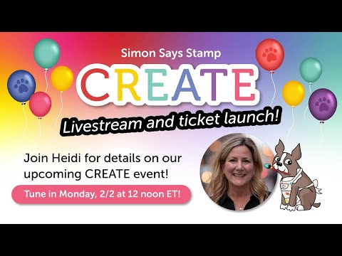 It’s Here! Join Us LIVE with Heidi to Launch Create 2026 Tickets