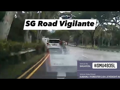 17jun2022 xilin ave #SMU4935L subaru forester cyclist lane change without checking and side swipe