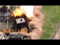 Artillery Shot On Ukrainian Trench Near Avdiivka