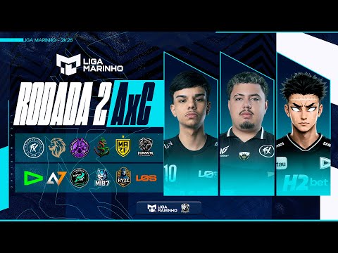 LIGA MARINHO | S3 - RODADA 02 - GRUPOS A e C | LOUD FLUXO LYON LOS INF #FREEFIRE