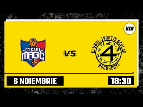 LIVE 🏀 CN Baschet U18M: CS Steaua Magic București - CSS 4 București