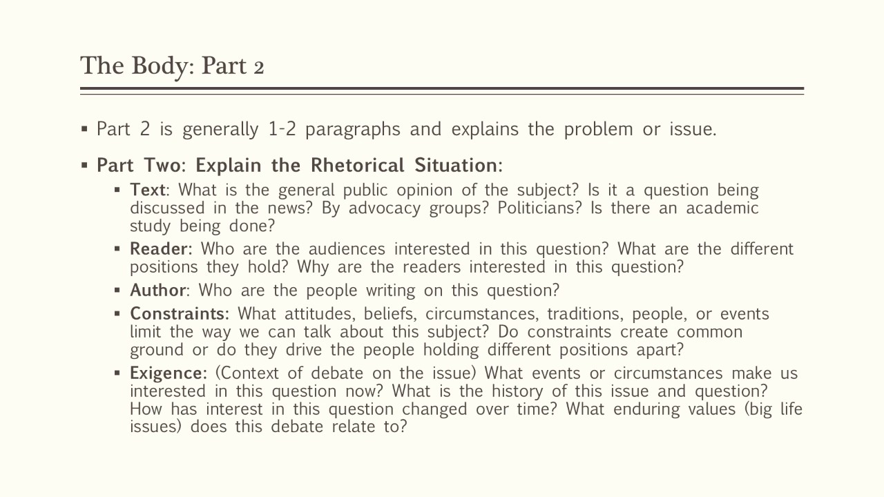 Exploratory The Words Essay