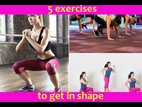 5 EXERCISES TO KEEP YOU IN SHAPE FROM ANYWHERE | Simple Exercises ...
