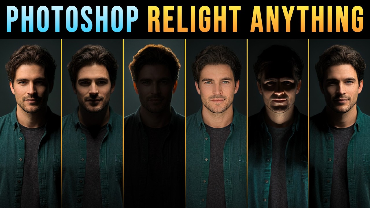 Photoshop's NEW Relight Layer: Move the Light AFTER the Shot!