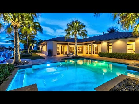 $5,595,000! Gorgeous Deepwater Estate with mega yacht dockage in Lighthouse Point, Florida