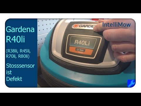 Gardena R40li Stoßsensor ist defekt, Gummidämpfer tauschen