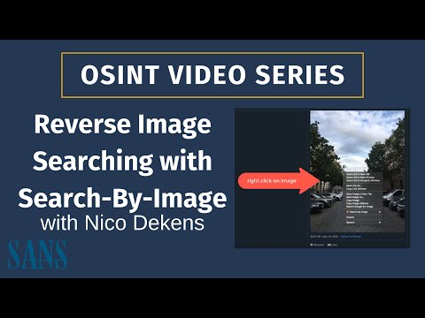 OSINT Reverse Image Searching with Search-By-Image - SANS OSINT Series