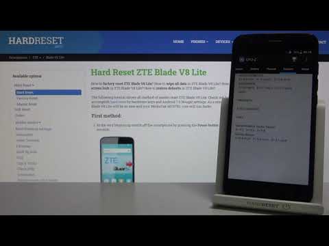 How to Check ZTE Blade V8 Lite Specs with CPU-Z app - Find out Device Config on Zte Blade V8