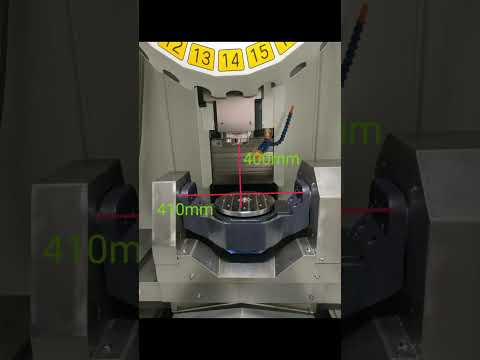 5 axis machining center delivers long periods of unmanned, high precision productivity. #5axis #cnc