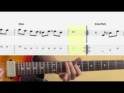25 minor 2-5-1 Jazz Exercises in Dm