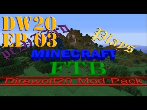 FTB [Direwolf20] - Ep 03: Lava Collecting with Liquiducts