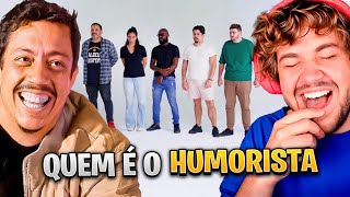 ADIVINHE QUEM É O HUMORISTA! (TENTE NÃO RIR) - React Aqueles Caras