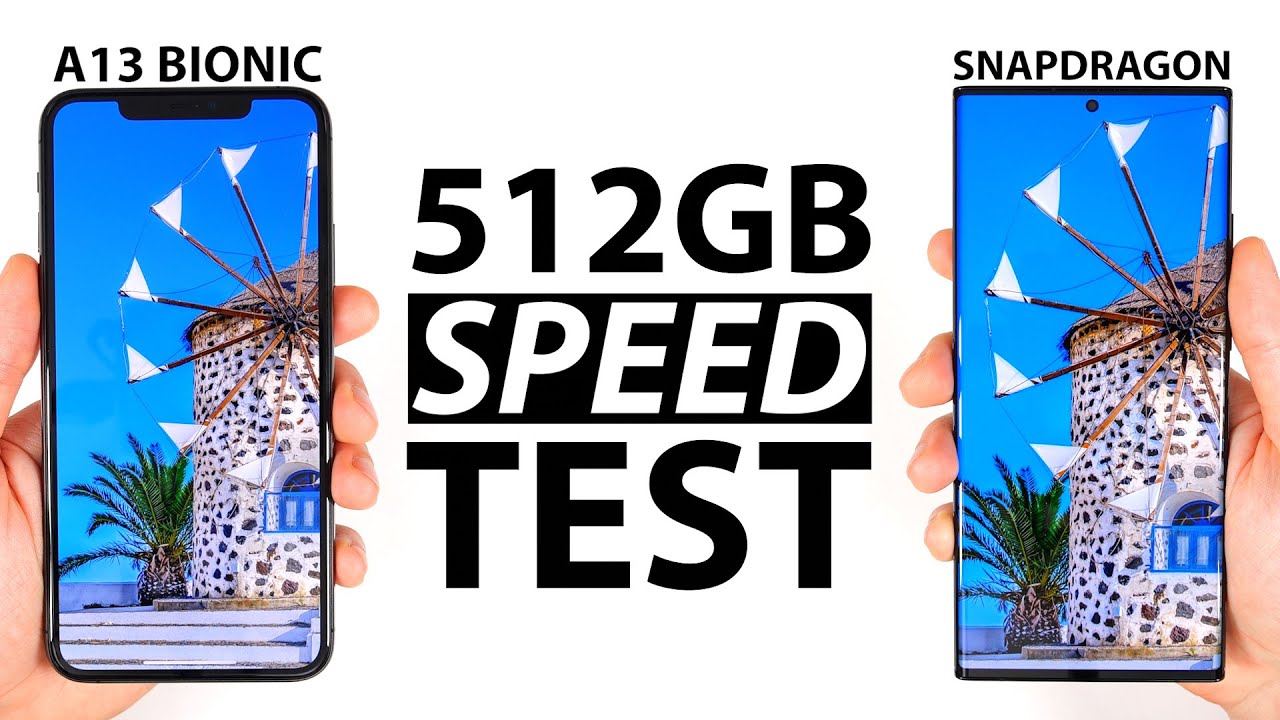 512GB Galaxy Note 20 vs 512GB iPhone 11 Pro Max Speed Test (Snapdragon, US Variant)
