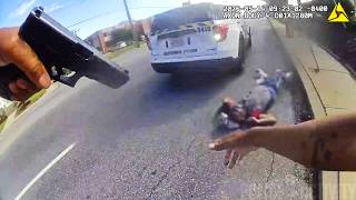 Baltimore police officer fires at armed suspect after man shoots at patrol cars