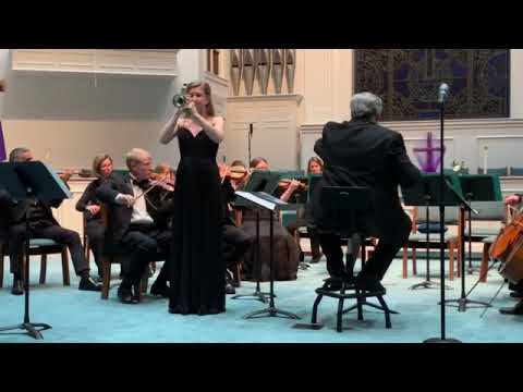 Trumpet Concerto in D, GP Telemann - Ashley Hall - NC Chamber Orchestra - Paul Manz, Conductor