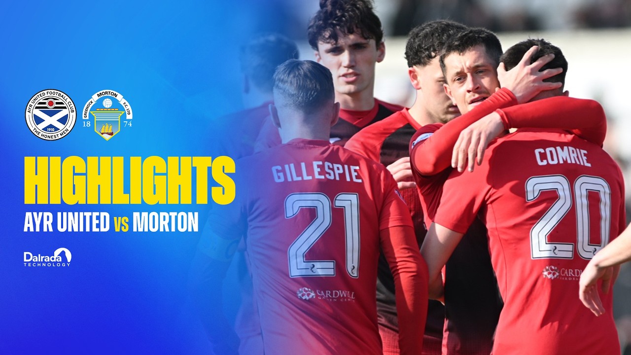 Ayr United vs Greenock Morton Highlights