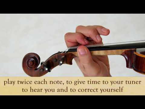Volume 1 lesson 030 / 133 - Study of 1st finger on the A string - Learning french Violin