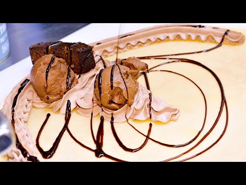 ¡Crepe cubierto de chocolate! Masa de crepe que cautiva el corazón de los habitantes de Osaka | Comida callejera japonesa