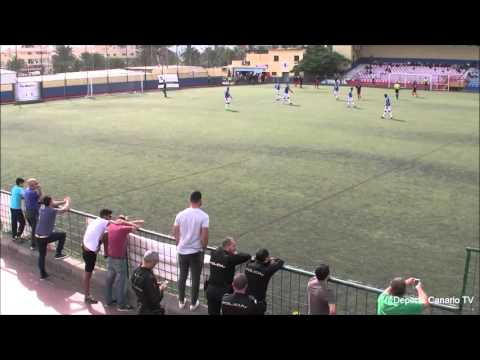 Gol de Samuel, jugador de la UD Telde 13 12 2015