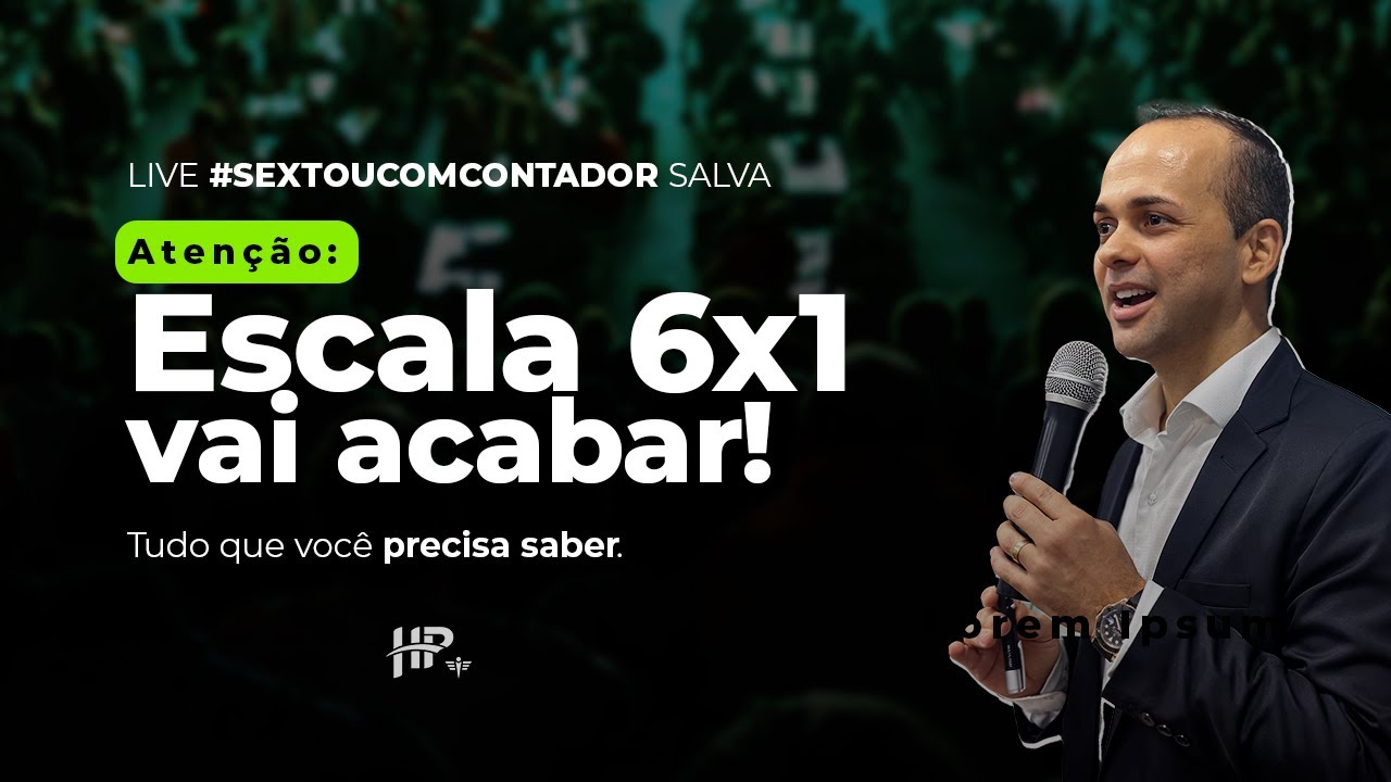 Live  ESCALA 6X1 VAI ACABAR ! #6x1 #contabilidade #shorts