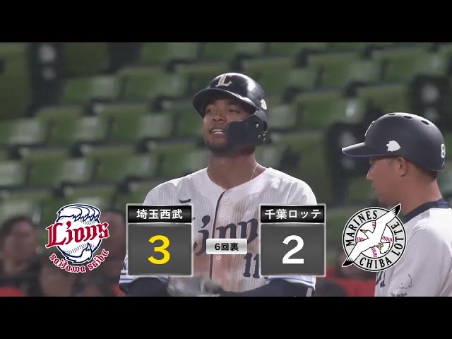 【ファーム】ライオンズ・モンテル センターへ勝ち越しのタイムリーヒットを放つ!! 2024年6月21日 埼玉西武ライオンズ 対 千葉ロッテマリーンズ
